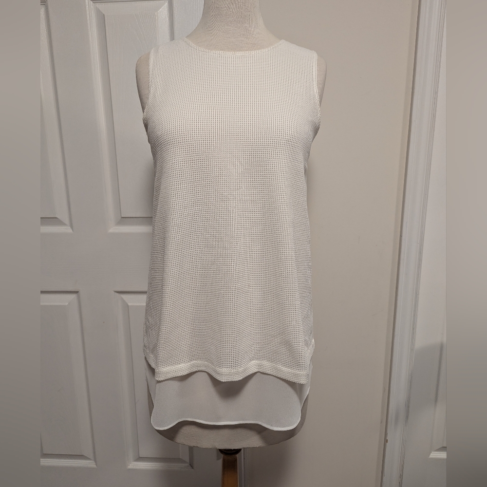 RUDSAK Ivory Mesh Tank Top